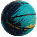 Ballon de basketball extérieur design bleu et jaune