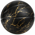 Ballon de basketball noir et doré pour intérieur et extérieur
