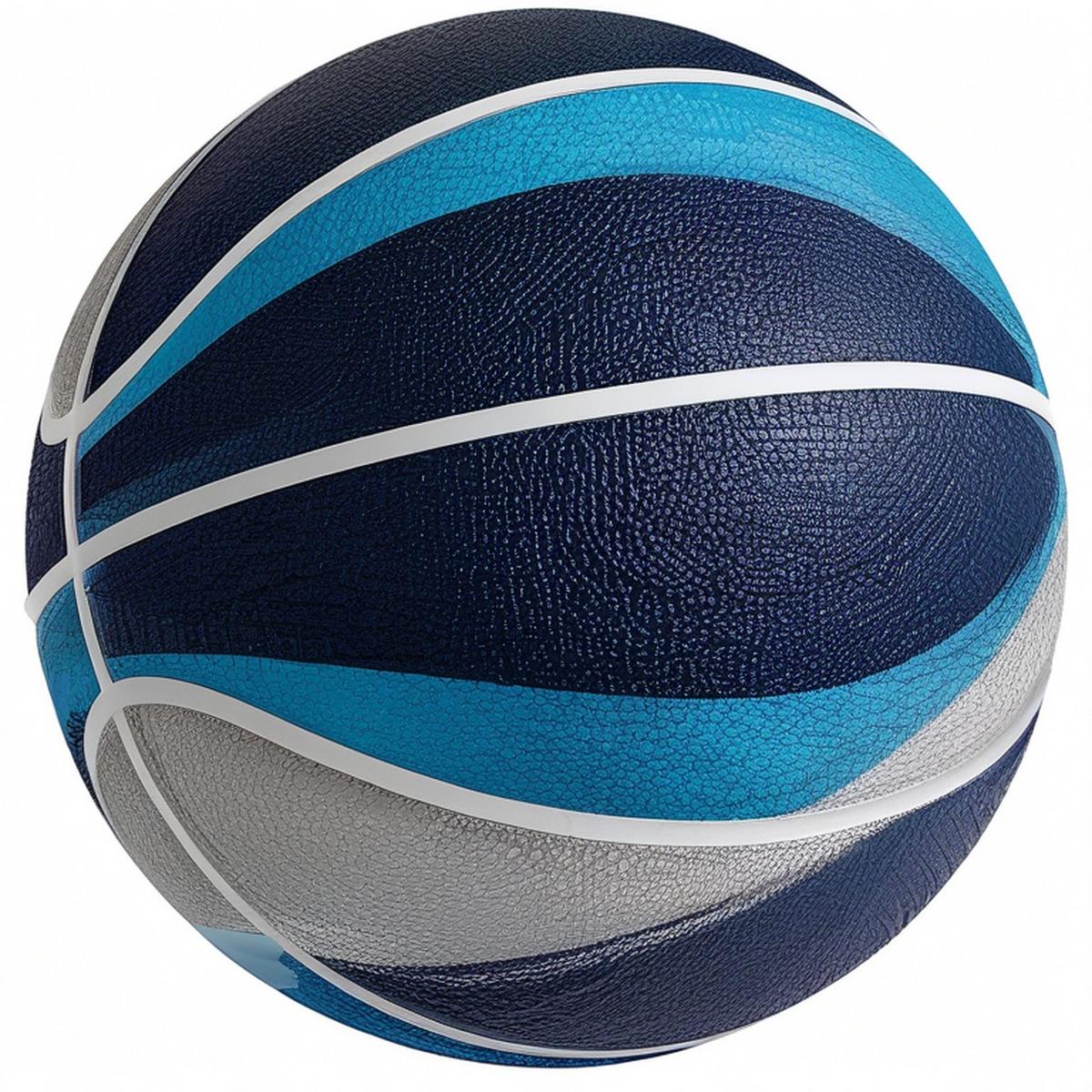 Ballon de Basket pour Intérieur et Extérieur Bleu/Gris