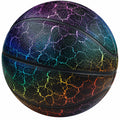 Ballon de basket lumineux réfléchissant Noir/Multicolore