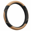 Couvre-Volant de Luxe Noir et Marron 37-38 cm