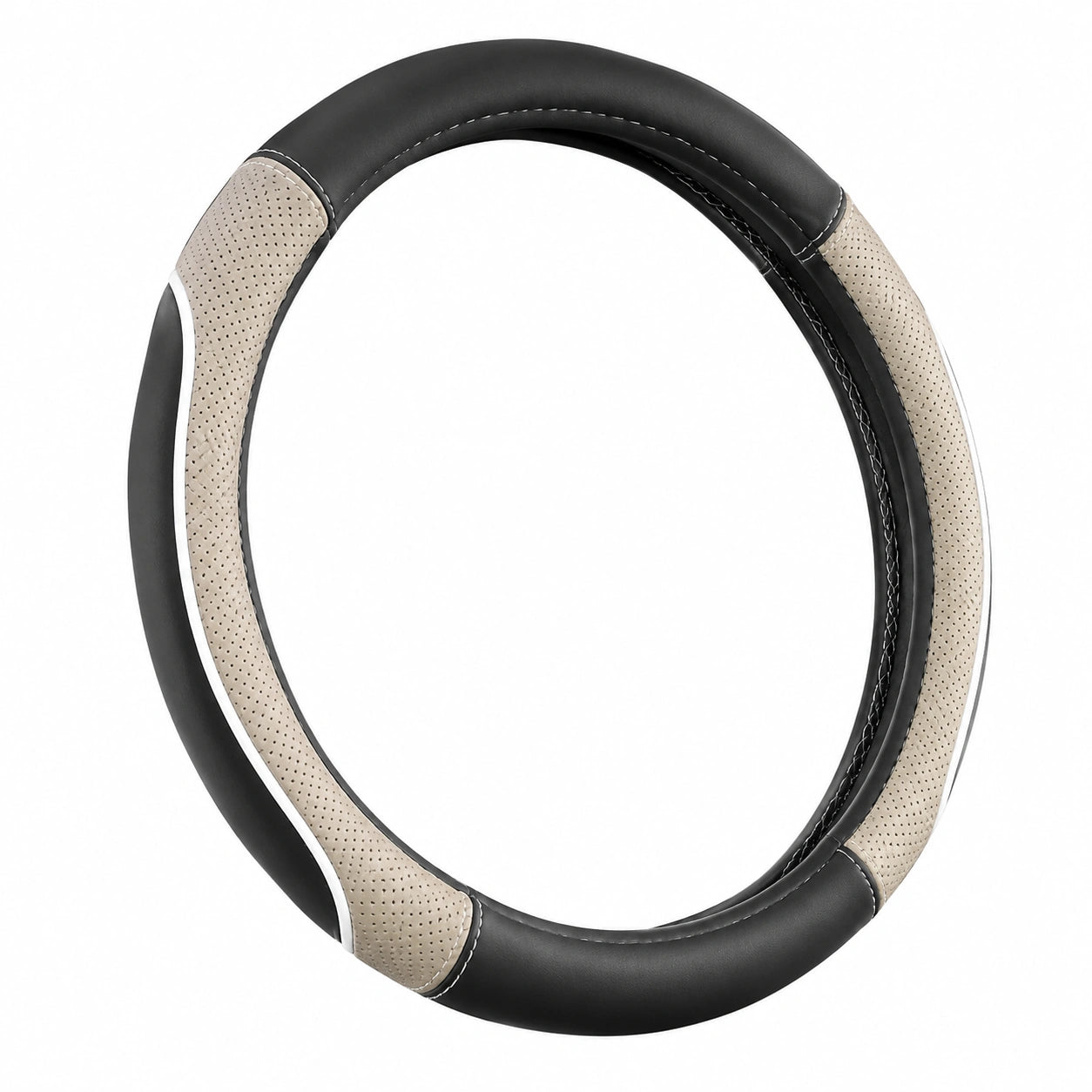 Couvre-Volant Antidérapant Noir et Rose 37-38cm