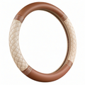 Couvre-volant antidérapant 37-38 cm noir beige marron