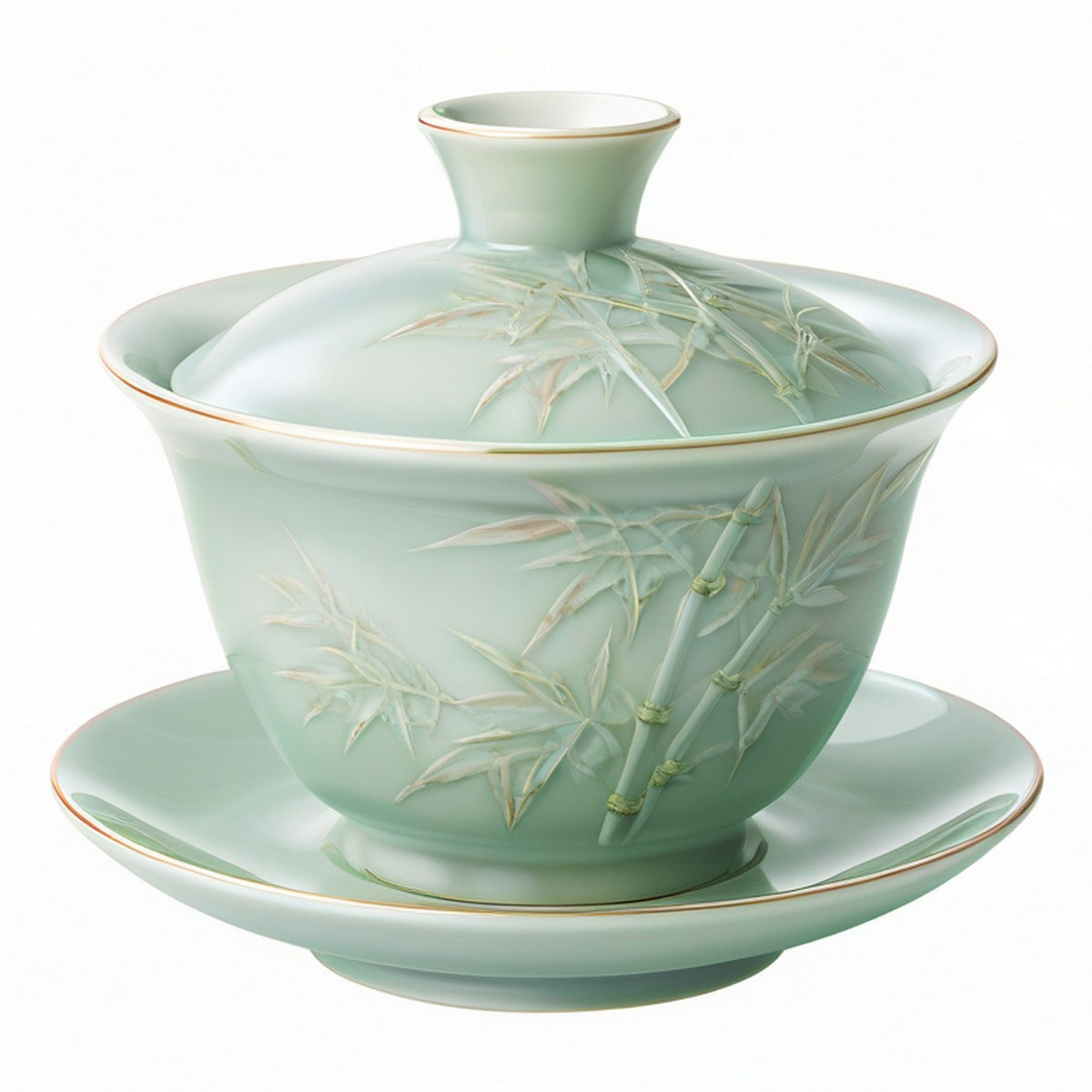 Gaiwan traditionnel en céramique céladon de 150 ml