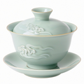 Gaiwan traditionnel en porcelaine vert
