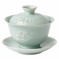Gaiwan traditionnel en porcelaine vert