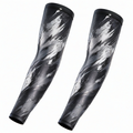 Manchettes de compression sport 40 cm rouge et noir