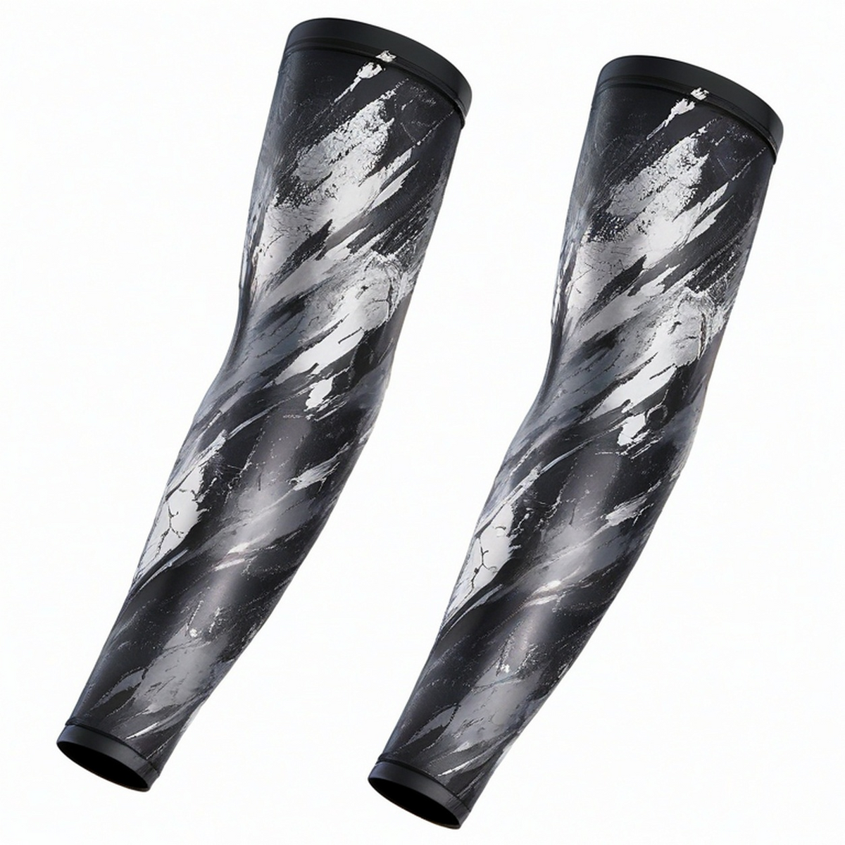 Manchettes de compression sport 40 cm rouge et noir
