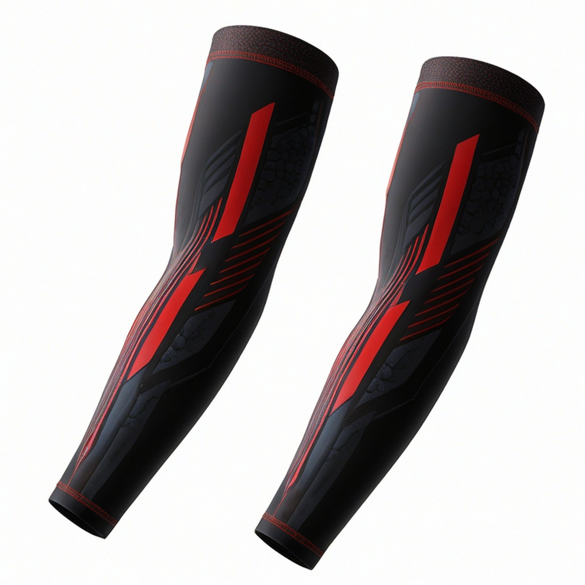 Manchons de Compression Sport Anti-UV Bleus
