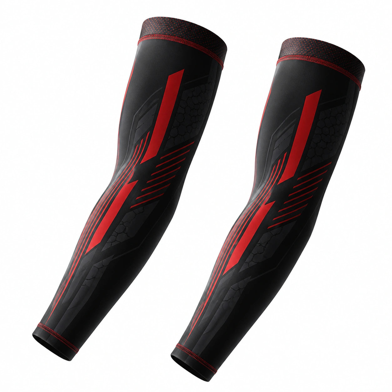 Manchons de Compression Sport Anti-UV Bleus