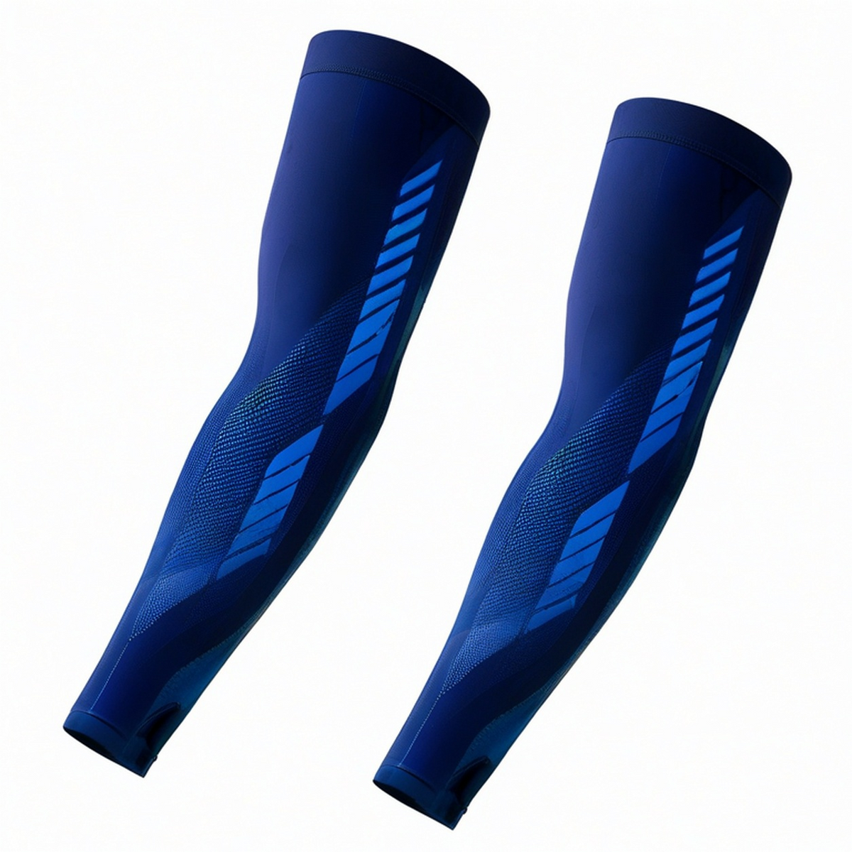 Manchettes de Sport Anti-UV Dégradé Blanc et Turquoise