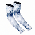 Manchons de Compression Noirs et Bleus à Motifs Géométriques