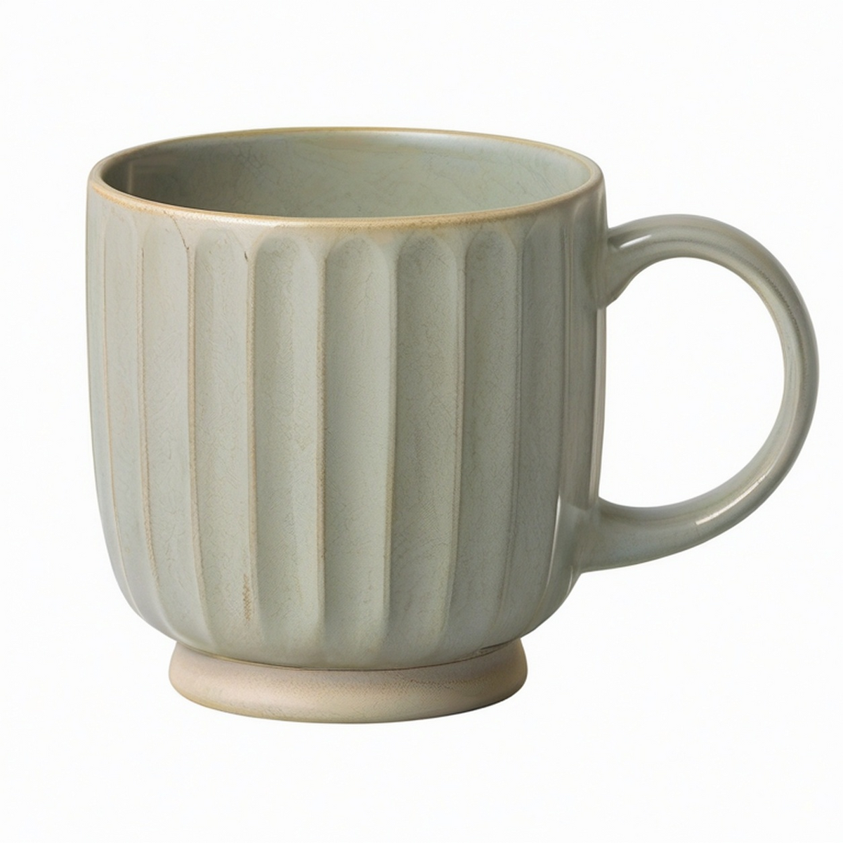 Tasse en céramique texturée beige 300 ml
