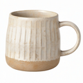 Tasse en Céramique Rayée 300ml Bleu