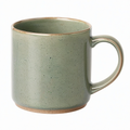 Tasse en céramique dégradée bleu et beige