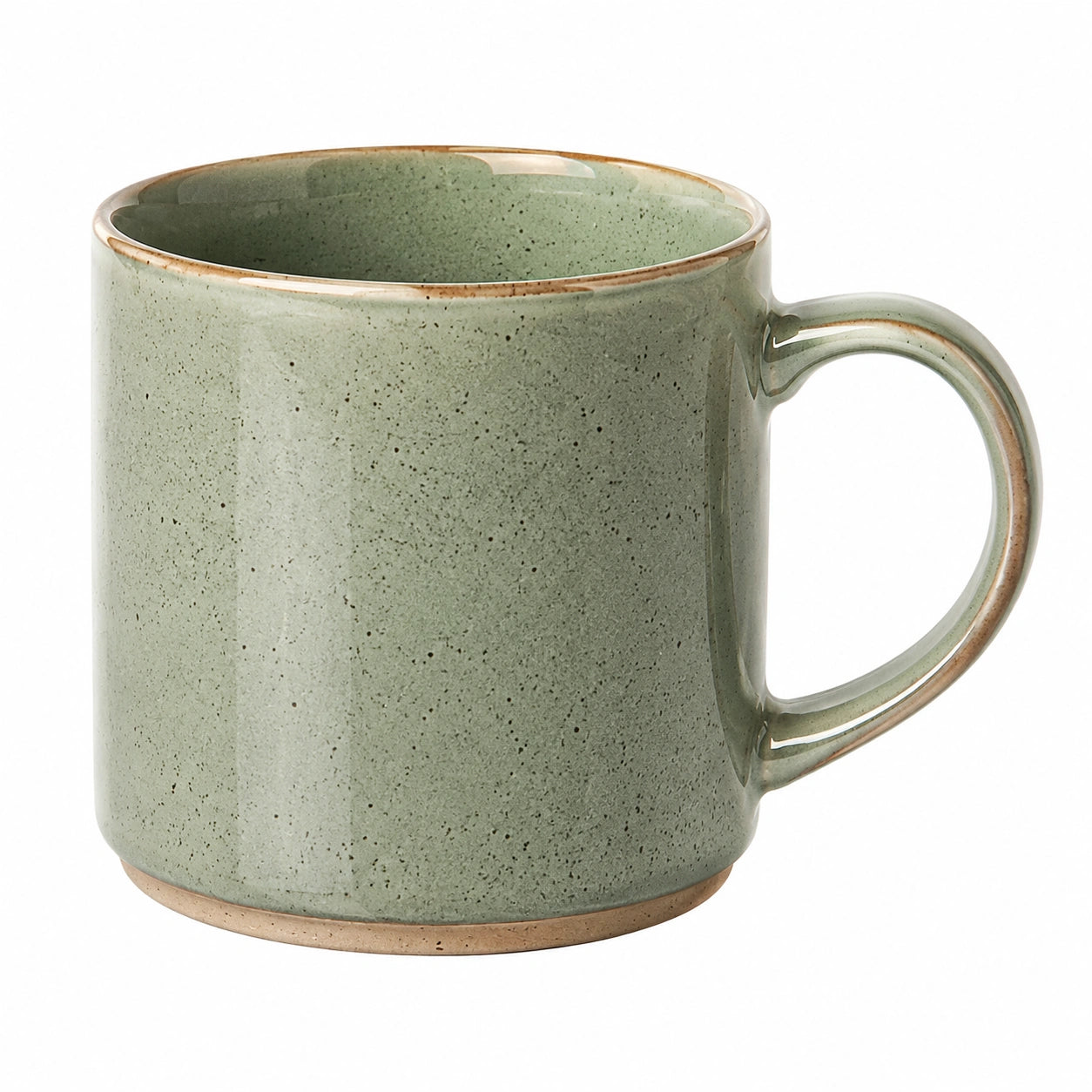 Tasse en céramique dégradée bleu et beige