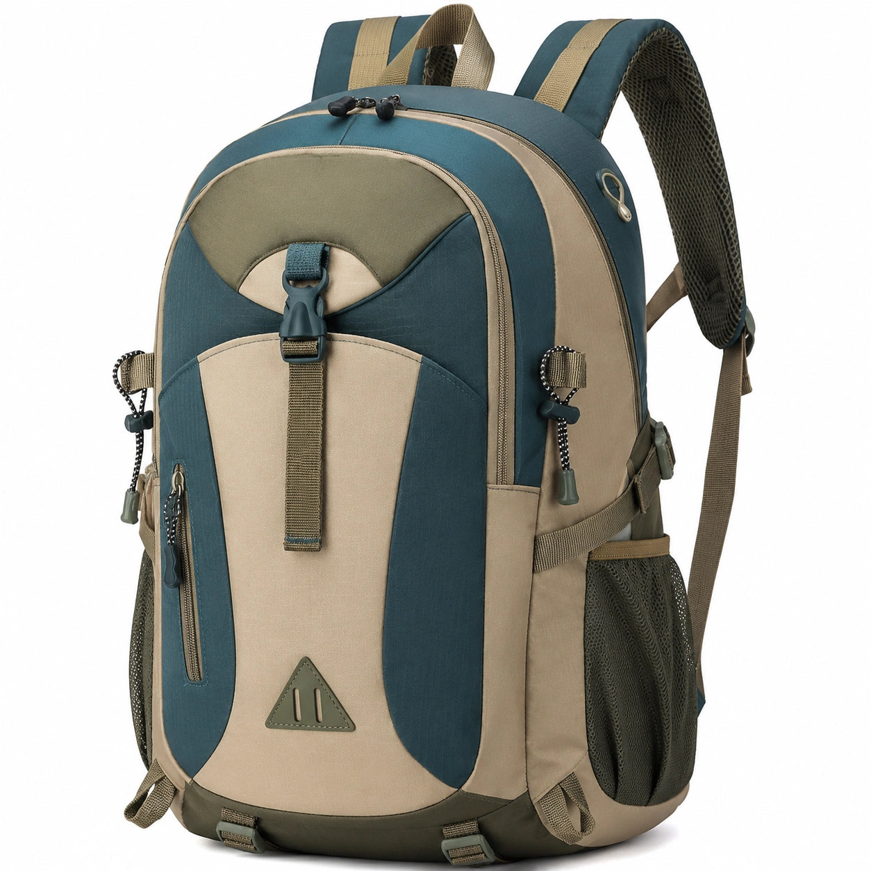 Sac à dos multifonction 30L vert et beige