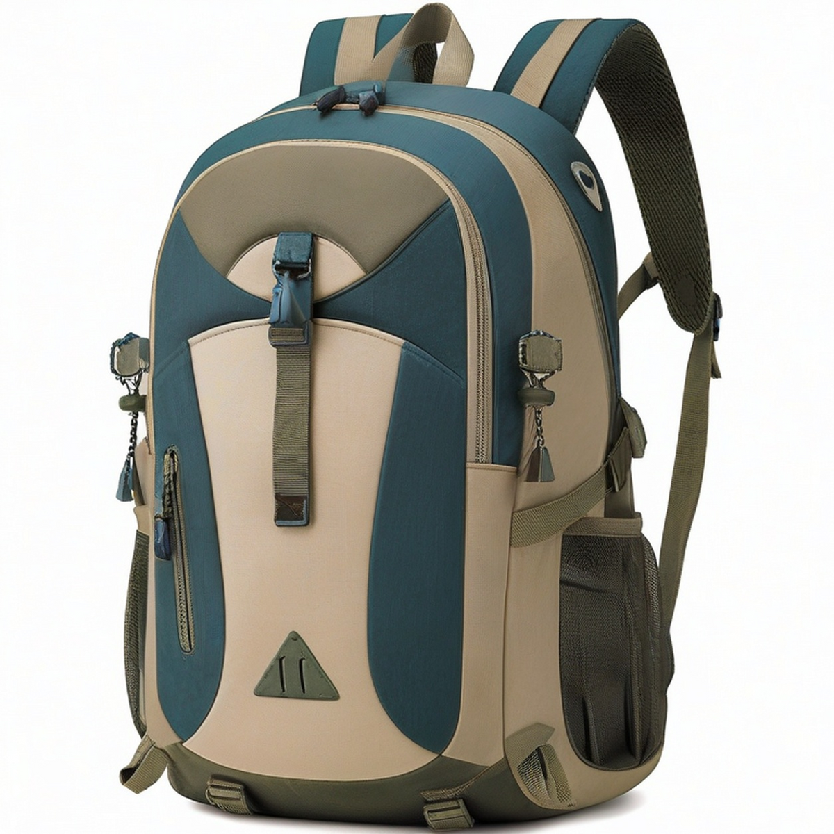 Sac à dos multifonction 30L vert et beige