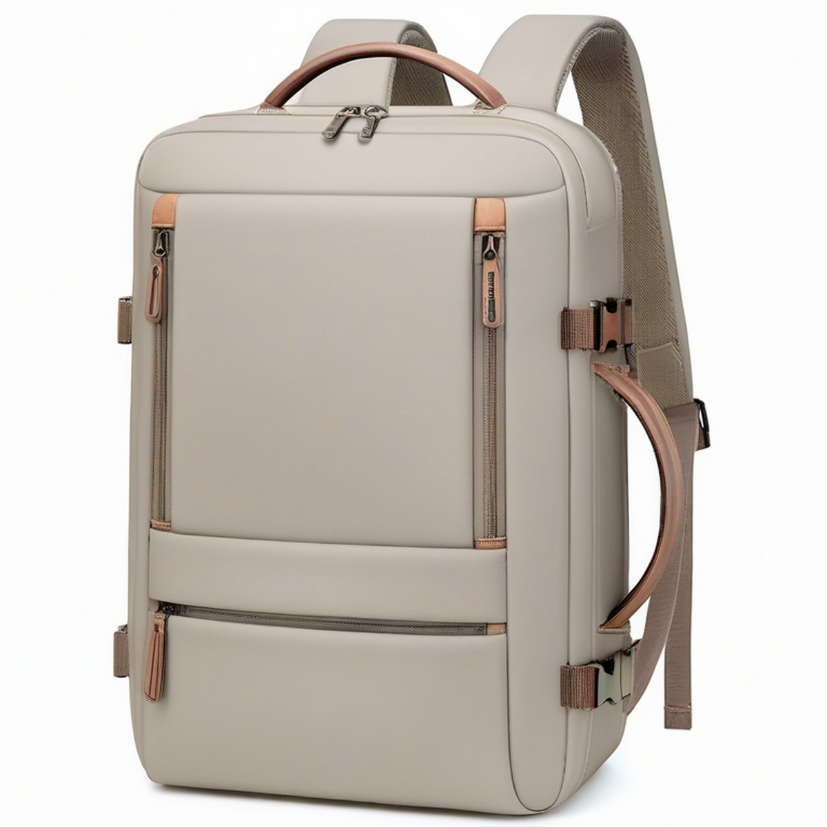 Sac banane minimaliste beige avec ceinture ajustable