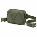 Sac banane beige avec fermeture éclair et sangle ajustable