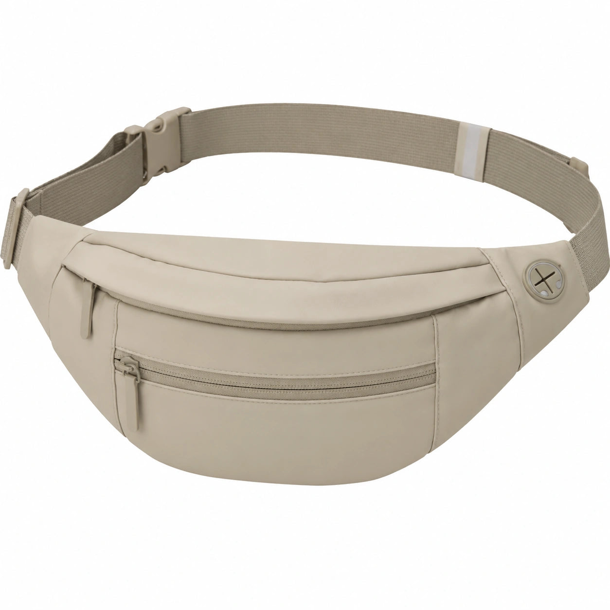 Sac banane moderne gris avec poches multiples