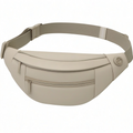 Sac banane moderne gris avec poches multiples