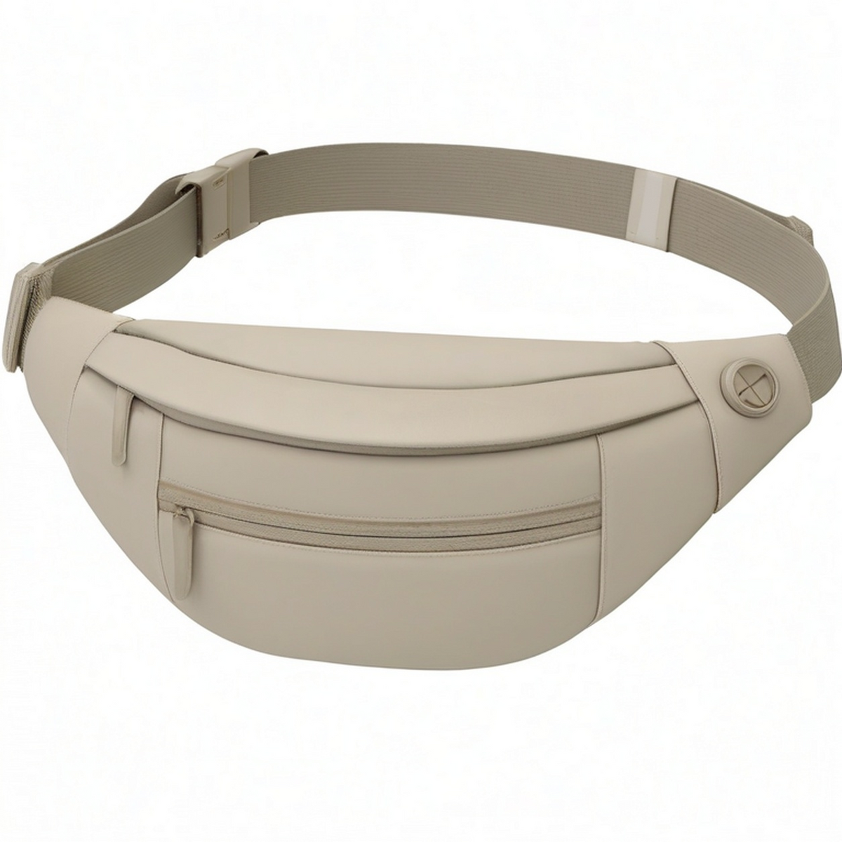 Sac banane moderne gris avec poches multiples