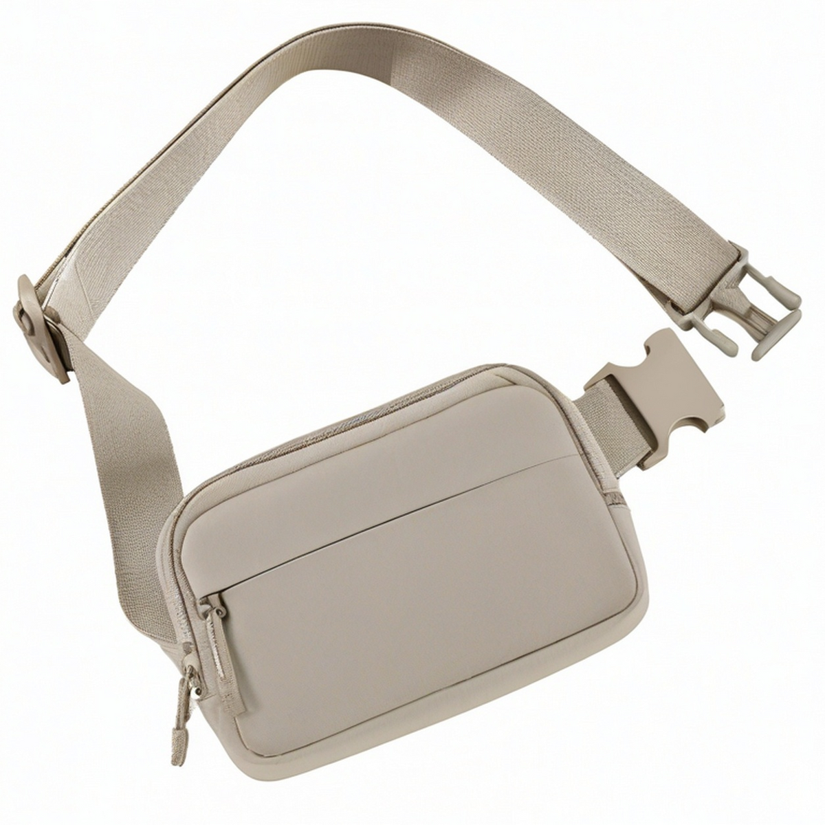 Sac à bandoulière imperméable vert et beige 35 cm
