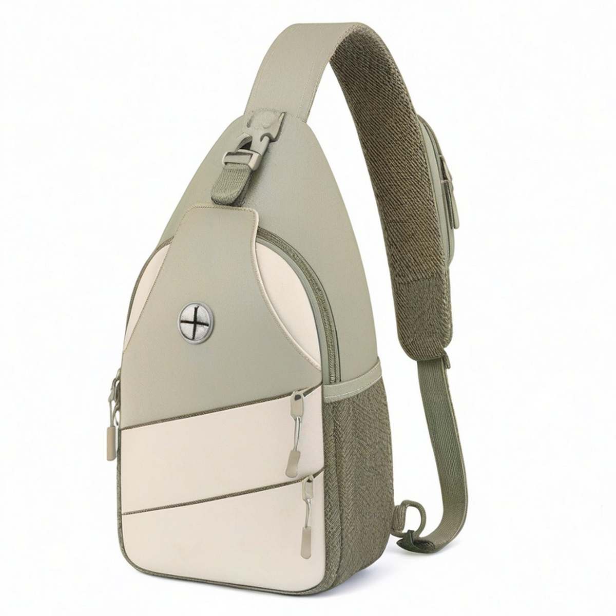Sac à dos de randonnée léger 20L beige et vert