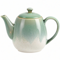 Théière en Céramique Canellée Verte 1000ml