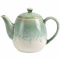 Théière en Céramique Canellée Verte 1000ml