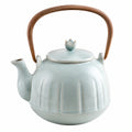 Théière Traditionnelle Beige avec Anse en Métal 1000 ml