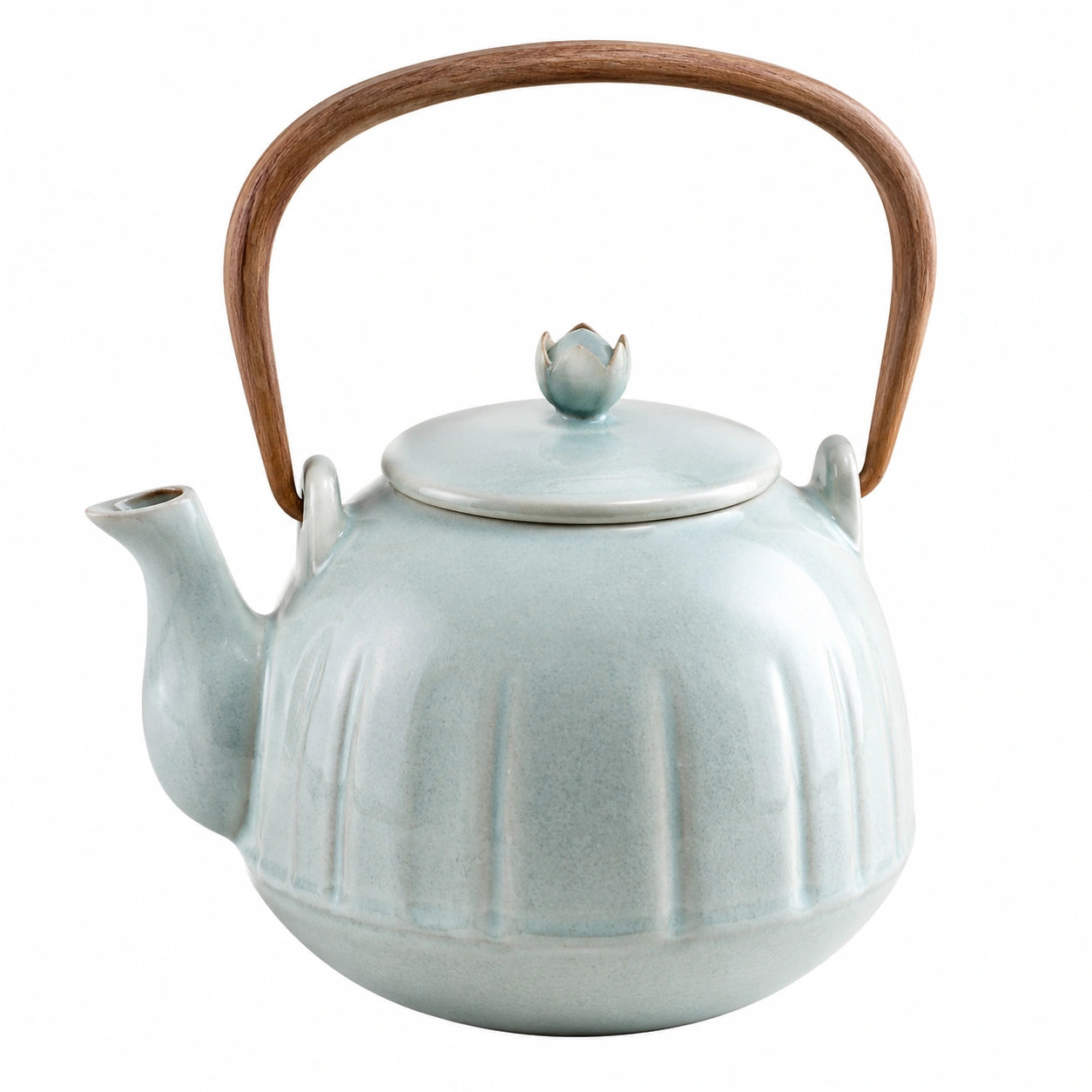 Théière Traditionnelle Beige avec Anse en Métal 1000 ml
