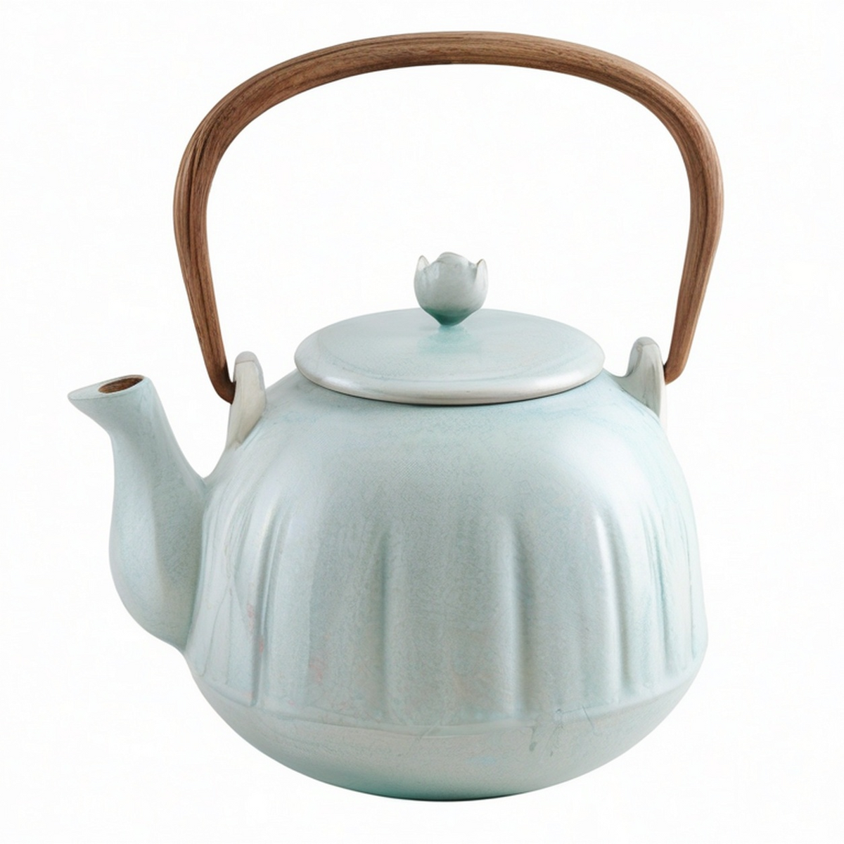 Théière Traditionnelle Beige avec Anse en Métal 1000 ml