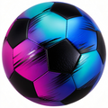 Ballon de Football Noir, Violet et Bleu