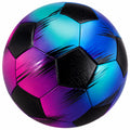 Ballon de Football Noir, Violet et Bleu