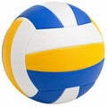 Ballon de volley-ball intérieur en bleu, jaune et blanc