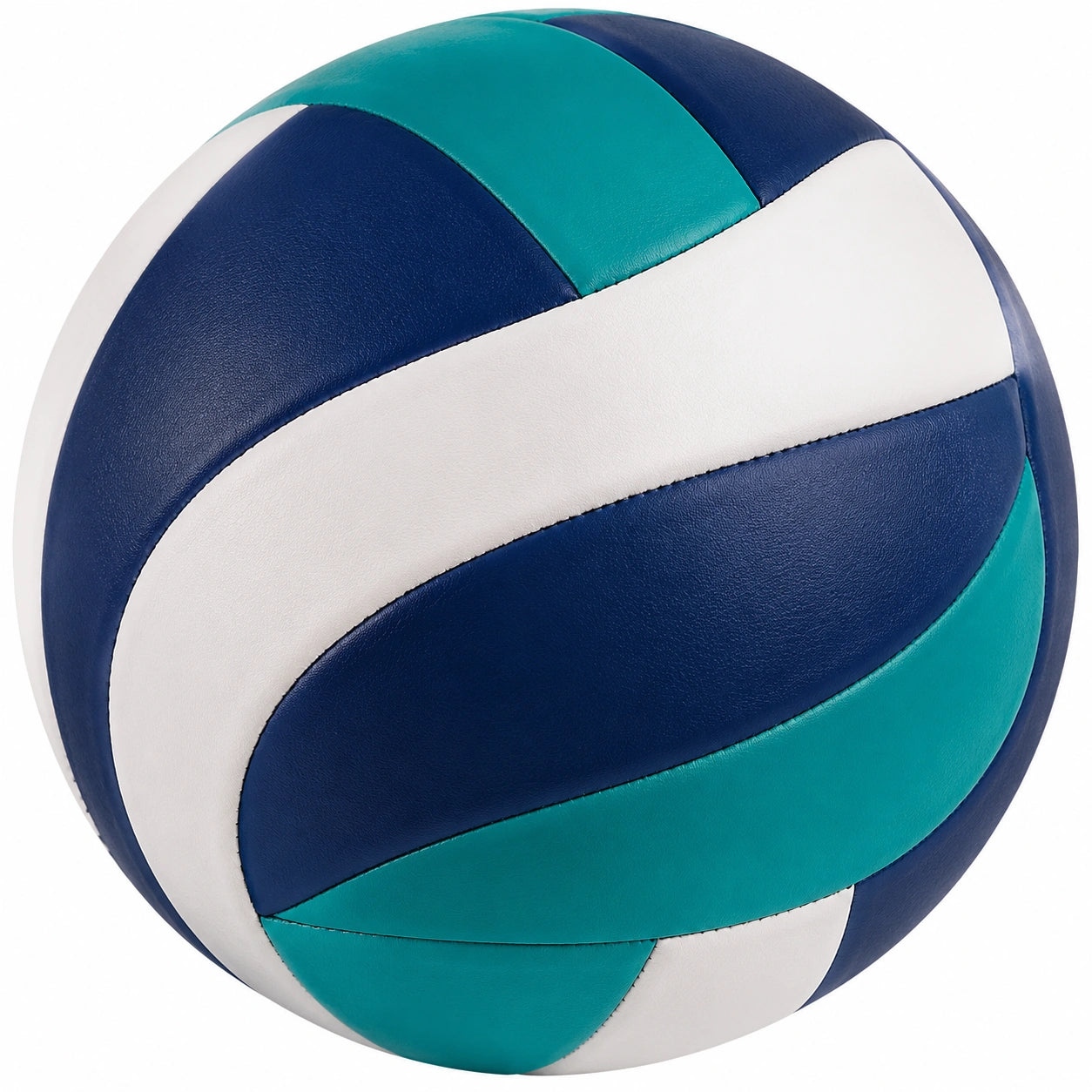 Ballon de volleyball bleu, blanc et turquoise pour intérieur et extérieur