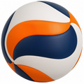 Ballon de volley Bleu/Orange/Blanc pour adultes et adolescents