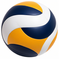 Ballon de volley bleu, jaune et blanc pour intérieur et extérieur
