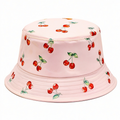 Bob avec Motifs de Cerises Roses