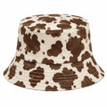 Chapeau Bob Motif Tache Marron et Crème