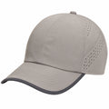 Casquette de Baseball Gris Clair Réglable et Respirante