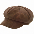 Casquette Gavroche Classique en Velours Marron