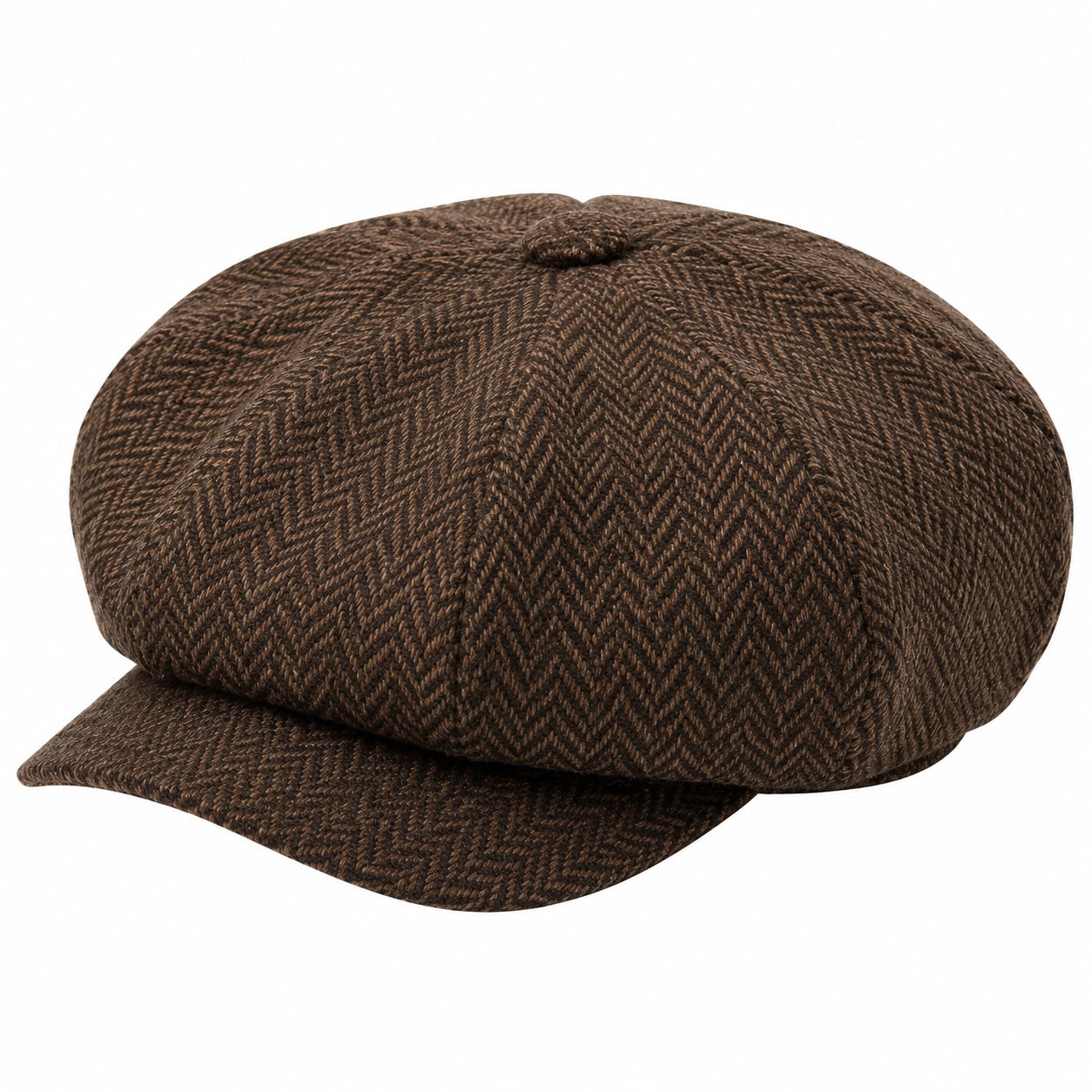 Casquette Gavroche Chevron Marron