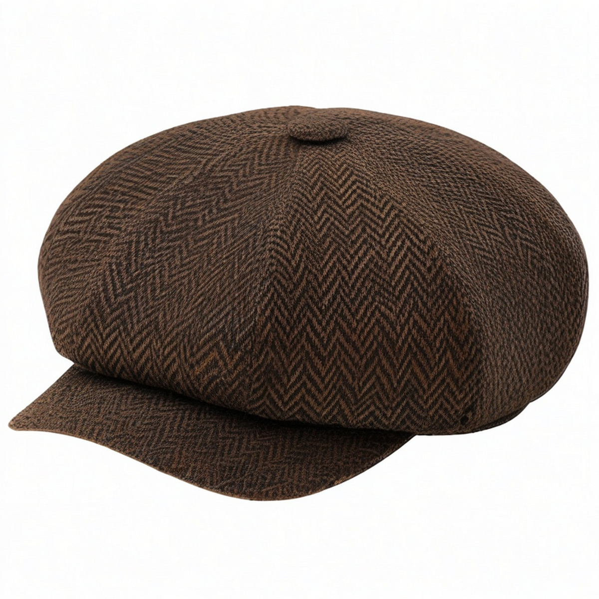 Casquette Gavroche Chevron Marron
