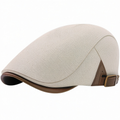 Casquette plate en chevrons gris pour hommes et femmes