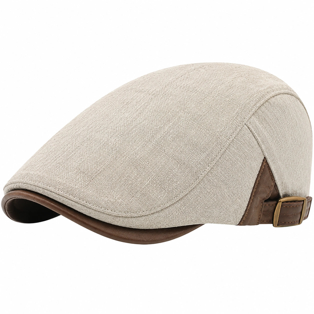 Casquette plate en chevrons gris pour hommes et femmes