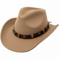 Chapeau Cowboy Style Western Brun