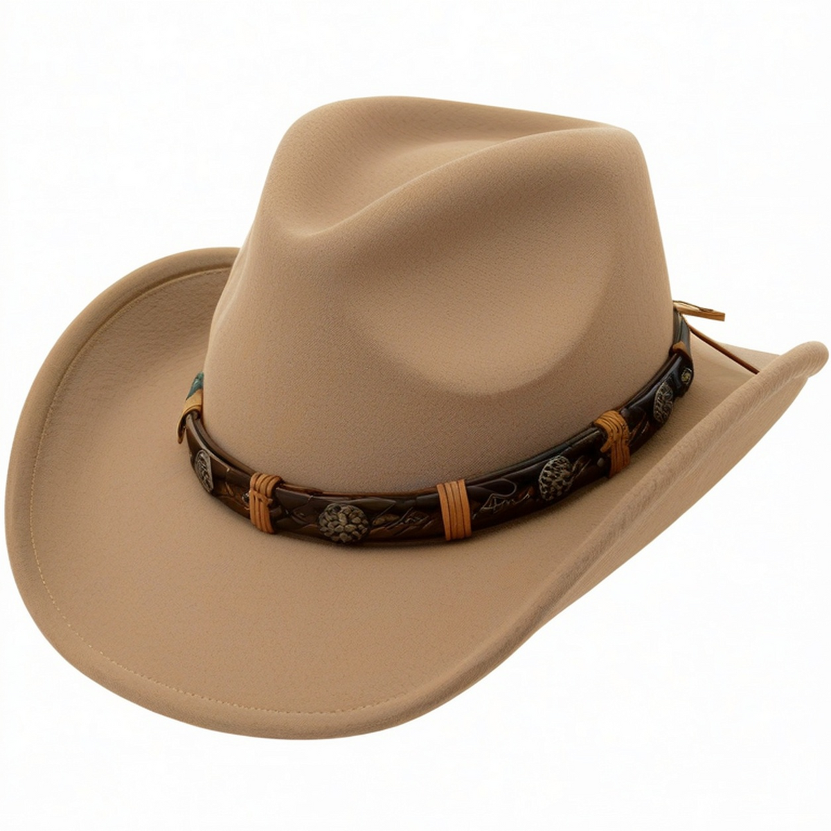 Chapeau Cowboy Style Western Brun